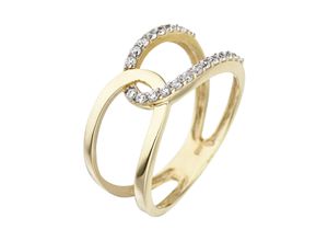 4061861029889 - Goldring JOBO Fingerringe Gr 50 Gelbgold 375 gelb (gelbgold 375) Damen Fingerringe 375 Gold mit Zirkonia