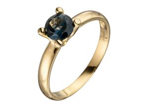 4061861033961 - Goldring JOBO Fingerringe Gr 50 Gelbgold 585 gelb (gelbgold 585) Damen Fingerringe 585 Gold mit Blautopas