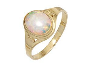 4061861040372 - Goldring JOBO Fingerringe Gr 50 Gelbgold 333 goldfarben (gelbgold 333) Damen Fingerringe 333 Gold mit synthetischem Opal