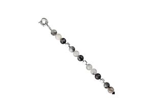 4061861045841 - Kette ohne Anhänger JOBO Halsketten Gr Materialmi Länge 45 cm grau Damen Ketten ohne Anhänger mit Rutilquarz 45 cm 4061861045841 - Kette ohne Anhänger JOBO Halsketten Gr Materialmi Länge 45 cm grau Damen Ketten ohne Anhänger mit Rutilquarz 45 cm