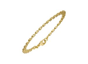 4061861046732 - Goldarmband JOBO Armbänder Gr Gelbgold 585 gelb (gelbgold 585) Damen Armbänder Gold Garibaldiarmband 585 massiv 19 cm