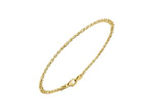 4061861046862 - Goldarmband JOBO Armbänder Gr Gelbgold 585 gelb (gelbgold 585) Damen Armbänder Gold Zwillings-Panzerarmband 585 19 cm