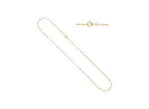 4061861049641 - Goldkette JOBO Halsketten Gr Gelbgold 333 Länge 42 cm goldfarben (gelbgold 333) Damen Goldketten Singapurkette 333 Gold 42 cm 18 mm