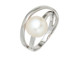 4061861061667 - Perlenring JOBO Fingerringe Gr 50 Silber 925 (Sterlingsilber)-Perlen silberfarben (silber 925) Damen 925 Silber mit einer Süßwasser-Zuchtperle