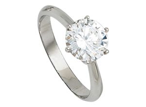 4061861066556 - Silberring JOBO Fingerringe Gr 50 Silber 925 (Sterlingsilber) silberfarben (silber 925) Damen 925 Silber mit Zirkonia