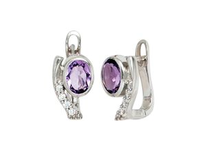 4061861069663 - Paar Creolen JOBO Ohrringe Gr Silber 925 (Sterlingsilber) silberfarben (silber 925) Damen Creolen 925 Silber mit Zirkonia