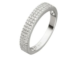 4061861070119 - Silberring JOBO Fingerringe Gr 50 Silber 925 (Sterlingsilber) silberfarben (silber 925) Damen Fingerringe 925 Silber mit 69 Zirkonia