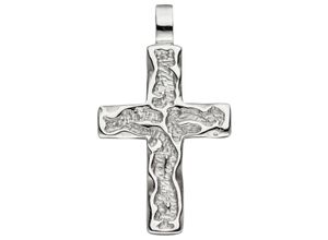 4061861070317 - Kreuz-Anhänger JOBO Anhänger Kreuz Schmuckanhänger Gr Silber 925 (Sterlingsilber) silberfarben (silber 925) Damen Anhänger 925 Silber