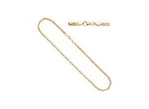 4061861075411 - Kette ohne Anhänger JOBO Halsketten Gr Silber 925 (Sterlingsilber) Länge 60 cm goldfarben Damen Ketten ohne Anhänger Königskette 925 Silber vergoldet 60 cm