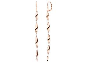 4061861075701 - Paar Ohrhänger JOBO Spirale Ohrringe Gr Silber 925 (Sterlingsilber) rosegold (roségoldfarben) Damen 925 Silber roségold vergoldet