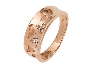 4061861081757 - Diamantring JOBO Fingerringe Gr 50 SI = kleine Einschlüsse Roségold 585-Diamanten rosegold (roségold 585) Damen Diamantringe 585 Roségold mit 6 Diamanten