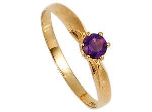 4061861085984 - Goldring JOBO Fingerringe Gr 54 Gelbgold 585 gelb (gelbgold 585) Damen Fingerringe 585 Gold mit Amethyst