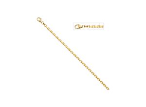 4061861090063 - Goldarmband JOBO Armbänder Gr Gelbgold 585 gelb (gelbgold 585) Damen Armbänder Gold Ankerarmband 585 diamantiert 21 cm