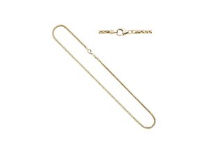 4061861090193 - Goldkette JOBO Halsketten Gr Gelbgold 585 Länge 45 cm gelb (gelbgold 585) Damen Goldketten Zopfkette 585 Gold 45 cm 26 mm