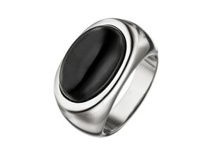 4061861095174 - Silberring JOBO Fingerringe Gr 50 Silber 925 (Sterlingsilber) silberfarben (silber 925) Damen Fingerringe 925 Silber mit Onyx