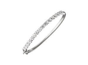 4061861099165 - Armreif JOBO Armbänder Gr Silber 925 (Sterlingsilber) silberfarben (silber 925 weiß) Damen Armreifen oval 925 Silber mit Zirkonia