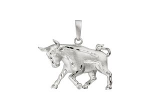 4061861116497 - Sternzeichen-Anhänger JOBO Sternzeichen Stier Schmuckanhänger Gr Silber 925 (Sterlingsilber) silberfarben (silber 925) Damen 925 Silber