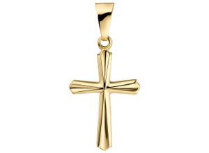 4061861118712 - Kreuz-Anhänger JOBO Anhänger Kreuz Schmuckanhänger Gr Gelbgold 375 gelb (gelbgold 375) Damen 375 Gold