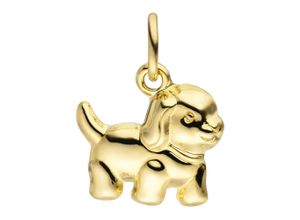 4061861119573 - Ketten-Anhänger JOBO Anhänger Hund Schmuckanhänger Gr Gelbgold 333 goldfarben (gelbgold 333) Damen Anhänger 333 Gold