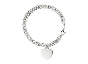 4061861120746 - Silberarmband JOBO Herz Armbänder Gr Silber 925 (Sterlingsilber) silberfarben (silber 925) Damen Armbänder Silber 925 19 cm