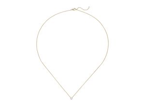 4061861120784 - Goldkette JOBO Solitär Halsketten Gr Gelbgold 750-Weißgold 750-Diamanten Länge 45 cm gelb (gelbgold 750) Damen Goldketten 750 Gold bicolor mit 1 Diamant 45 cm