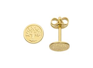 4061861125314 - Paar Ohrstecker JOBO Lebensbaum Ohrringe Gr Gelbgold 333 goldfarben (gelbgold 333) Damen Ohrstecker 333 Gold