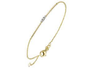 4061861133678 - Armband JOBO Armbänder Gr Gelbgold 585-Diamanten gelb (gelbgold 585) Damen Armbänder 585 Gold mit 3 Diamanten 18 cm