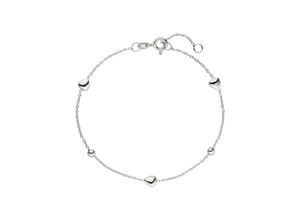 4061861134569 - Armband JOBO Herz Kugel Armbänder Gr Silber 925 (Sterlingsilber) silberfarben (silber 925) Damen 925 Silber 19 cm