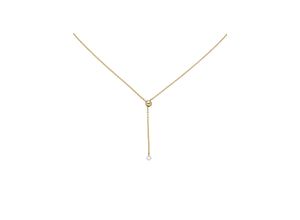 4061861137515 - Collier JOBO Halsketten Gr Gelbgold 750-Diamanten Länge 45 cm gelb (gelbgold 750) Damen Colliers 750 Gold mit 1 Diamant 45 cm