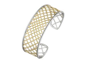 4061861137805 - Armspange JOBO Armbänder Gr Silber 925 (Sterlingsilber) goldfarben Damen Armspange Armspangen 925 Silber bicolor vergoldet