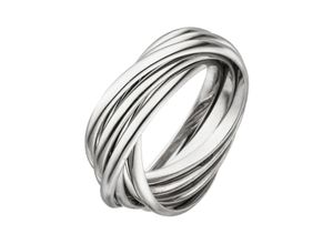 4061861139106 - Fingerring JOBO Fingerringe Gr 52 Silber 925 (Sterlingsilber) silberfarben (silber 925) Damen Fingerringe verschlungen 925 Silber