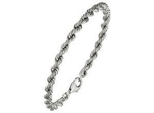 4061861140409 - Armband JOBO Armbänder Gr Silber 925 (Sterlingsilber) silberfarben (silber 925) Damen Armbänder Silber Kordelarmband 925 massiv 21 cm