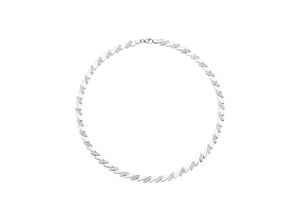 4061861146852 - Collier JOBO Halsketten Gr Silber 925 (Sterlingsilber) Länge 45 cm silberfarben (silber 925 weiß) Damen Colliers 925 Silber mit 144 Zirkonia 45 cm