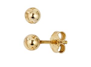 4061861149105 - Paar Ohrstecker JOBO Kugel Ohrringe Gr Gelbgold 333 goldfarben (gelbgold 333) Damen 333 Gold 4 mm