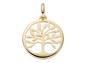 4061861151191 - Ketten-Anhänger JOBO Anhänger Baum Schmuckanhänger Gr Gelbgold 585 gelb (gelbgold 585) Damen Anhänger 585 Gold