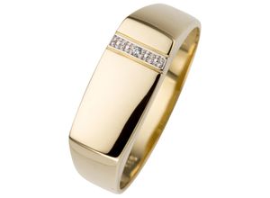 4061861152785 - Fingerring JOBO Fingerringe Gr 60 Gelbgold 585-Diamanten gelb (gelbgold 585) Herren Goldringe 585 Gold mit Diamant