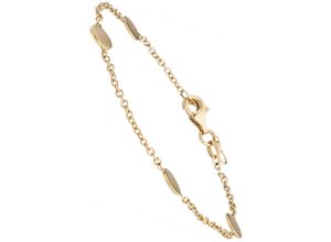 4061861158121 - Armband JOBO Armbänder Gr Gelbgold 375 gelb (gelbgold 375) Damen Armbänder 375 Gold mit Plättchen 19 cm