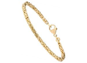 4061861162562 - Armband JOBO Armbänder Gr Gelbgold 333 goldfarben (gelbgold 333) Damen Königsarmband Armbänder 333 Gold massiv 21 cm