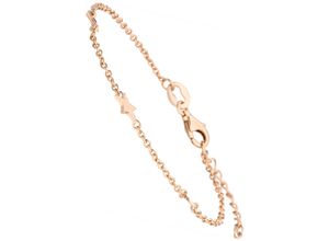 4061861162739 - Armband JOBO Sterne Armbänder Gr Silber 925 (Sterlingsilber) rosegold (roségoldfarben) Damen 925 Silber roségold vergoldet 19 cm