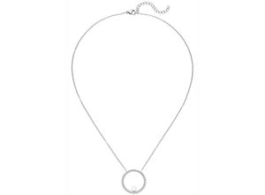 4061861163118 - Kette mit Anhänger JOBO Halsketten Gr Perlen-Edelstahl Länge 50 cm silberfarben (edelstahlfarben) Damen Edelstahl mit Süßwasser-Zuchtperle