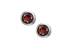 4061861168120 - Paar Ohrstecker JOBO Ohrringe mit Granat Ohrringe Gr Silber 925 (Sterlingsilber) rot (rot rot) Damen 925 Silber