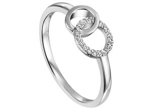 4061861170147 - Diamantring JOBO Ring mit 17 Diamanten Fingerringe Gr 54 SI = kleine Einschlüsse Weißgold 585-Diamanten weiß (weißgold 585) Damen Diamantringe 585 Weißgold