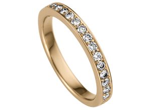 4061861173384 - Fingerring JOBO Ring mit 17 Diamanten Fingerringe Gr 58 SI = kleine Einschlüsse Gelbgold 585-Diamanten gelb (gelbgold 585) Damen Diamantringe 585 Gold