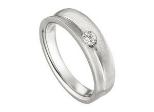 4061861176729 - Fingerring JOBO Ring mit Diamant 013 ct Fingerringe Gr 60 SI = kleine Einschlüsse Platin 950-Diamanten grau (platin 950) Damen Diamantringe 950 Platin