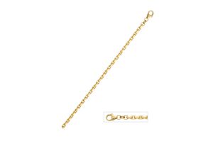 4061861178037 - Goldarmband JOBO Anker-Armband Armbänder Gr Gelbgold 333 goldfarben (gelbgold 333) Damen Armbänder Gold Ankerarmband 333 diamantiert 21 cm