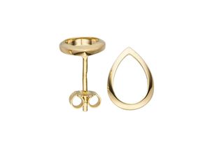 4061861181259 - Paar Ohrstecker JOBO Tropfen-Ohrringe Ohrringe Gr Gelbgold 333 goldfarben (gelbgold 333) Damen Ohrstecker 333 Gold