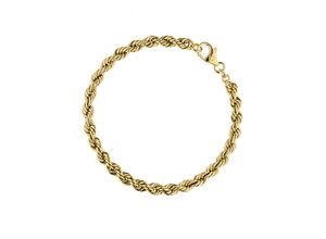 4061861182096 - Goldarmband JOBO Kordel-Armband Armbänder Gr Gelbgold 585 gelb (gelbgold 585) Damen Armbänder Gold 585 21 cm