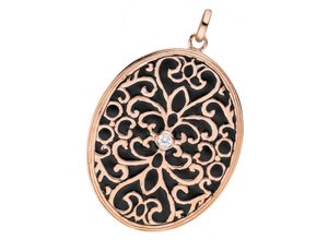 4061861183000 - Ketten-Anhänger JOBO Anhänger mit Zirkonia Schmuckanhänger Gr Silber 925 (Sterlingsilber) rosegold (roségoldfarben weiß) Damen Anhänger 925 Silber roségold vergoldet