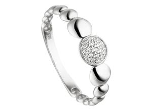 4061861183239 - Fingerring JOBO Ring mit 19 Zirkonia Fingerringe Gr 54 Silber 925 (Sterlingsilber) silberfarben (silber 925 weiß) Damen 925 Silber