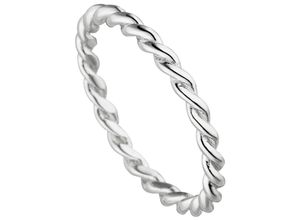 4061861183628 - Fingerring JOBO Geflochtener Ring Fingerringe Gr 52 Silber 925 (Sterlingsilber) silberfarben (silber 925) Damen 925 Silber